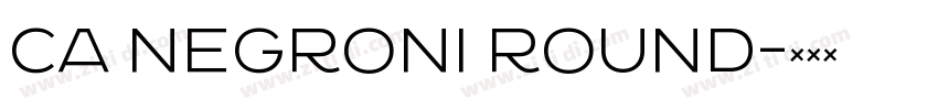 CA Negroni Round字体转换